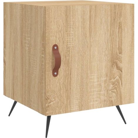 Bedside Cabinet Sonoma Oak 40x40x50 cm Engineered Wood vidaXL (1/5)