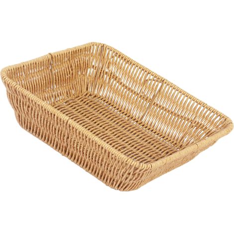 Cesto di frutta intrecciato in finto rattan per - Spazio ampio