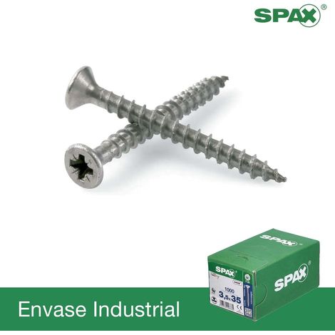 Caja 1000 unid. tornillo universal cabeza plana wirox 4x40mm z2