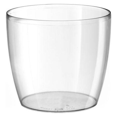 Outdoor runde Kunststoffvase "Madeira Luxy Colour" für Blumen und Pflanzen -14 cm / Transparent (1/5)