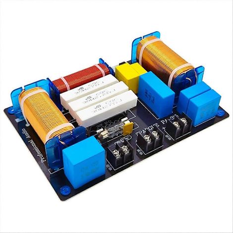 Répartiteur de fréquences pour haut-parleurs HiFi 1 haut-parleur, 2 bas-parleur, filtre de croisement audio 700 W, distributeur, séparateur haute fidélité à monter soi-même (1/5)