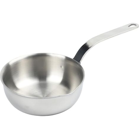 Acier inoxydable 304 pour mini poêle à induction 12,8 cm Inox 304 Acier 304 à 3 couches, chaleur uniforme rapide, omelettes parfaites, pas de surchauffe, ustensile de cuisine (1/5)