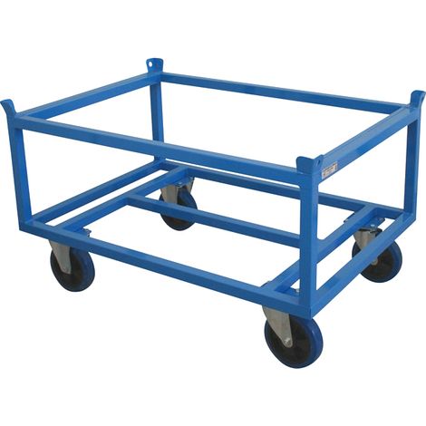 Carrello Porta Pallet Alto - 4 Ruote Girevoli