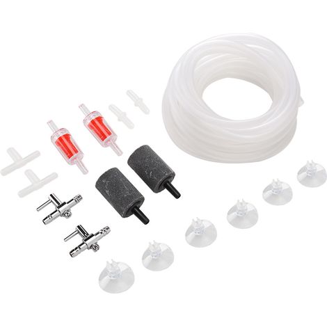 Kit de raccords pour pompe à air d'aquarium, accessoires pour compresseur d'oxygène pour aquarium, raccord direct droit à 3 voies pour tuyau de 4 mm (1/5)
