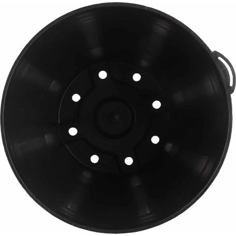 Maceta de resina PP con aspecto de madera – XXL 19 cm – Diseño antiguo para balcón y oficina – Robusta y resistente a los rayos UV. (1/5)
