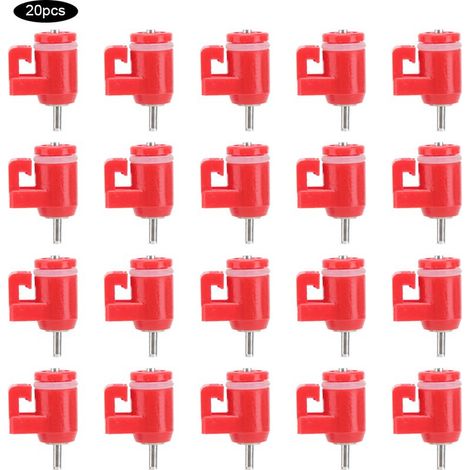 Lot 20 mamelons eau poulet – auto – mangeoire volaille – équipement alimentation (1/5)