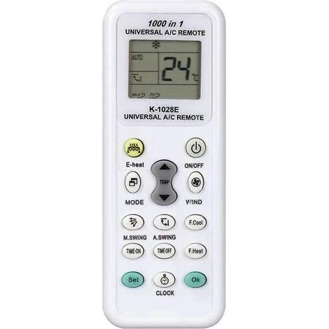 Télécommande universelle pour climatiseur, version anglaise, K-1028E-A- (1/5)