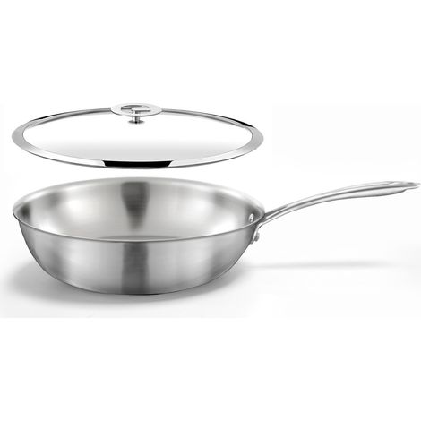 Gourmet - Set 1 wok 28cm inox avec couvercle (1/5)