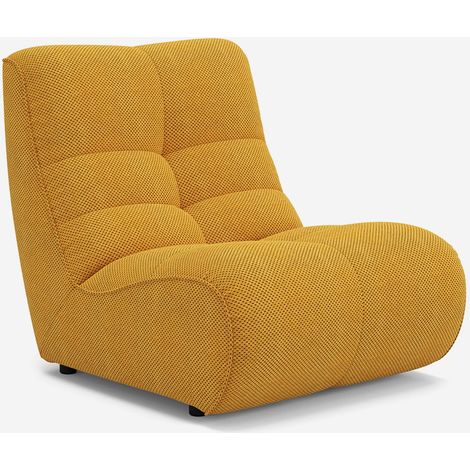 Modulares Samt-Sofa, 1-Sitzer, im zeitgenössischen Stil Gardena - Gelb (1/5)