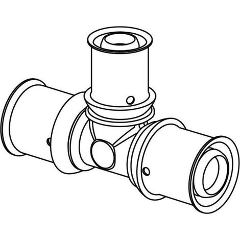 Uponor S-Press PLUS Press-T-Stück 1039948 16 x 20 x 16 mm, reduziert, PPSU (1/2)