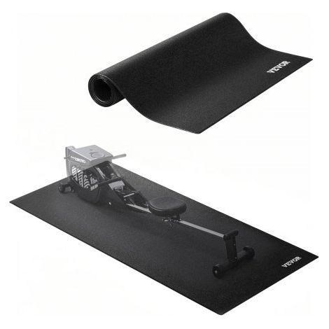 Alfombrilla para Cinta de Correr para Suelo de Moqueta, Elíptica para Caminar, de Alta Densidad, Impermeable, Antideslizante, para Gimnasio en Casa, Reducción de Ruido, 600 x 1300 x 4 mm (1/5)