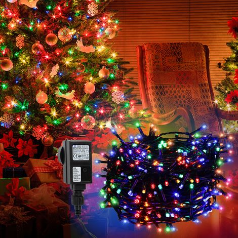 SWANEW 30M 300LED 8-mode IP44 festone luce di Natale all'aperto decorazione giardino interno per Natale compleanno matrimonio soggiorno colorato (1/5)