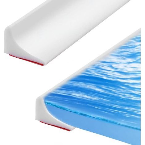 Shower enclosure sealing strips, 3-meter shower enclosure sealing strips, shower enclosure splash guards, bathroom waterproof silicone strips, wet and dry separation waterproof strips (1/5)