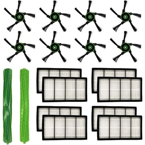 Ersatzset für iRobot Roomba S9 (9150), S9+ und S9 Plus (9550) Saugroboter der S-Serie: Ersatzfilter und Kantenreinigungsbürste. (1/4)