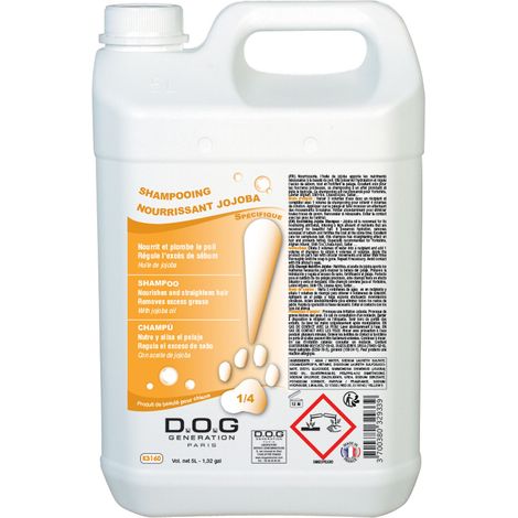 Shampoing Nourrissant Jojoba Dog Generation : 5 litres