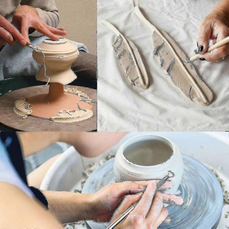 Kit de sculpture en argile, poterie, céramique, outils de 14 pièces (1/4)