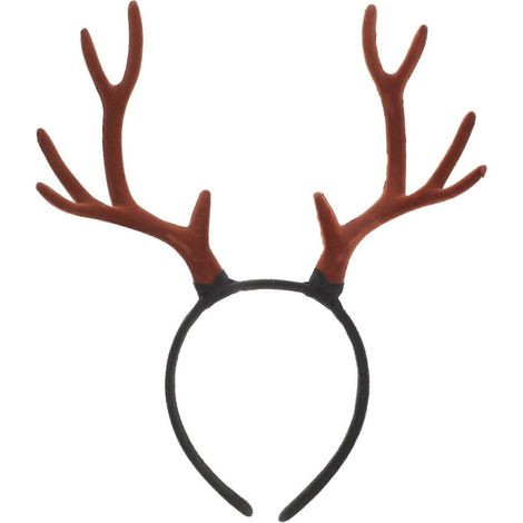 Serre-tête à bois de renne pour Noël, déguisement de cerf, accessoire de tête pour les fêtes de Noël et d'Halloween (1/5)