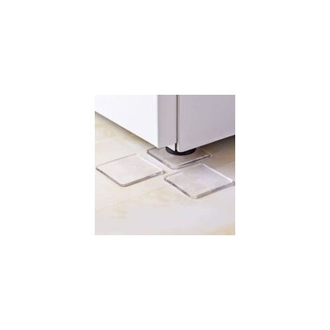 pezzi (trasparenti) cuscinetti antivibranti universali, tappetini antivibranti per lavatrici - Crezuo (1/4)