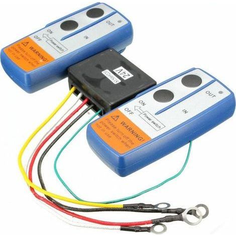 Kit de commutateur de télécommande sans fil de treuil de récupération de la gamme 24V 30m combiné double pour camion ATV Ikodm (1/3)