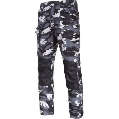 Pantaloni da combattimento mimetici grigi CON rinforzi, "3XL", CE,lahti