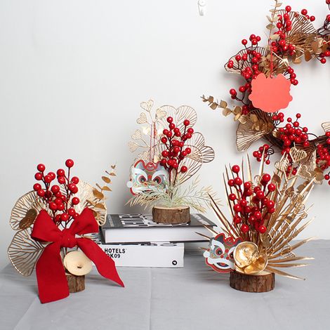 Neujahrsdekoration „Tiger“ für 2022 – Glückverheißende Dekoration für das Frühlingsfest – Weihnachtsbaumschmuck (1/5)