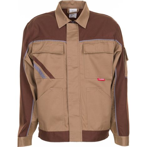 Planam Bundjacke Highline Gr. 46 khaki/braun/zink (1/5)