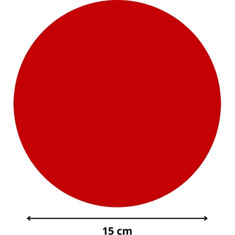 Rond verre acrylique rouge 3 mm - Diamètre 15 cm (150 mm) - Disque verre synthétique - Plaque PMMA XT - Plexiglass (1/5)