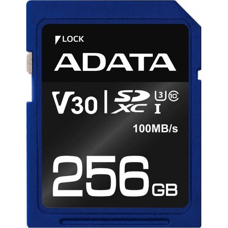 Carte SDXC Adata Premier Pro 256 Go Classe 10 UHS-I/U3 V30