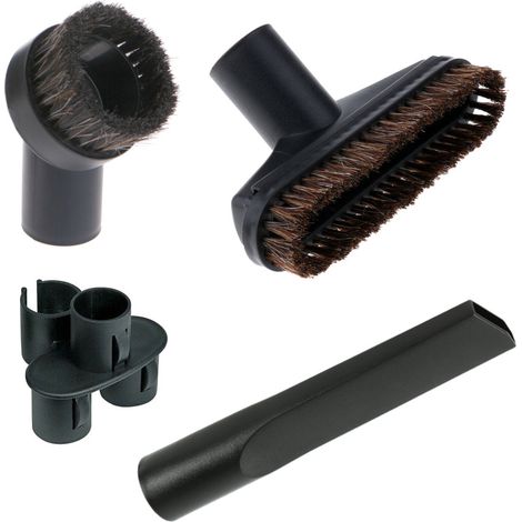 Trade-Shop Universal Bürsten-Set 4-teilig für 32mm Saug-Rohre für Hoover Lux Midea Miele Moulinex Panasonic Philips Privileg Progress Quelle Rowenta Samsung Sanyo See Siemens Vax Zanussi Zelmer (1/5)