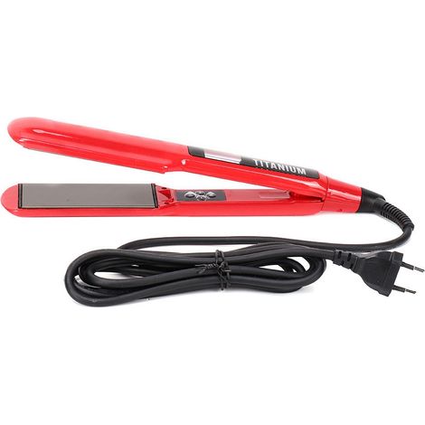 Lisseur électrique et fer à friser infrarouge, outil de coiffage double usage pour lisser et friser les cheveux (prise standard européenne). (1/5)