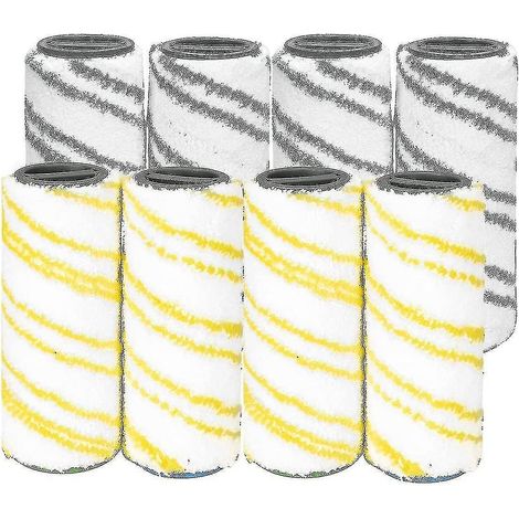 Ensemble de 8 rouleaux pour nettoyeur de sols Karcher FC7, FC5, FC3 et FC3D (1/4)