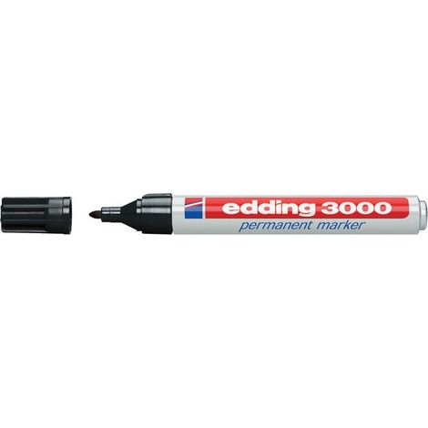 Marcador permanente 3300 línea negra 1-5 mm punta biselada EDDING (Por 10)