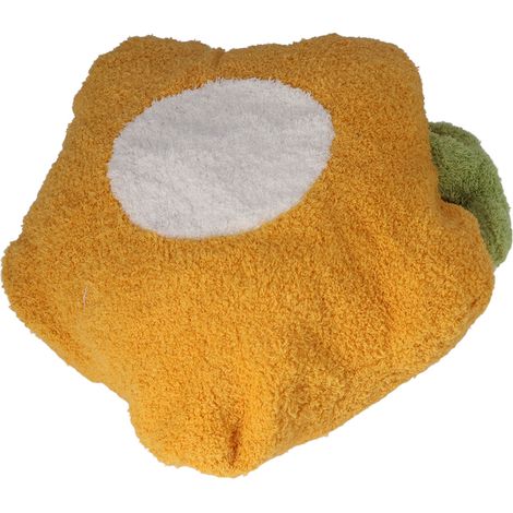 Ensemble 2 en 1 de coussin et plaid à motif floral : coussins et plaid doux et faciles à transporter pour la maison, le salon, la chambre et les voyages. Fleurs jaunes à cœur blanc. (1/5)
