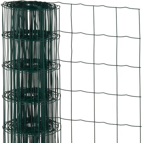 Clôture grillage souple 80 cm – Longueur 10 m – Acier soudé résistant aux UV – Pour enclos animaux et protection végétale – Nature (1/2)