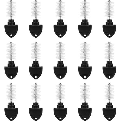 15Pcs Brosse de Nettoyage de Robinet à Bière en Nylon Noir Résistant à l'Usure et aux Températures Élevées pour Bar, Pub, Maison (1/5)