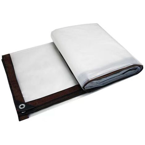 Pair Bâche Imperméable Transparente Bâche Transparente avec Oeillets Bâche Transparente Résistante Aux Déchirures Bâches De Protection Étanche pour Serre De Plantes Jardin(3mx4m) (1/4)