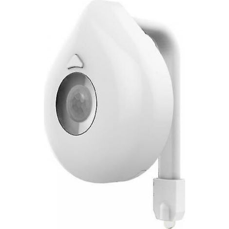 Siège de toilette intelligent avec veilleuse LED, capteur de mouvement automatique, 8 couleurs réglables, étanche IP65, pour salle de bain moderne (1/5)