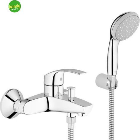 Miscelatore vasca doccia cromo Grohe Eurosmart completo di doccetta (1/6)