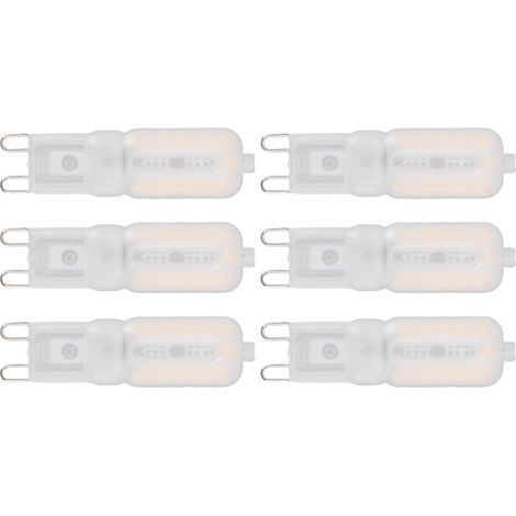 Ampoule G9 à intensité variable, Protection des yeux, économie d'énergie, 5W, 22 LED, petites ampoules pour plafonnier de bureau, 6 pièces, chaude, 220V