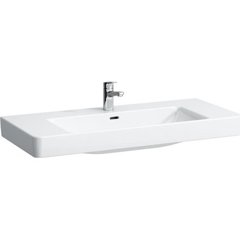 Lavabo LAUFEN PRO S 1050 x 460 mm avec trop-plein, version 1 trou pour robinet LAUFEN blanc
