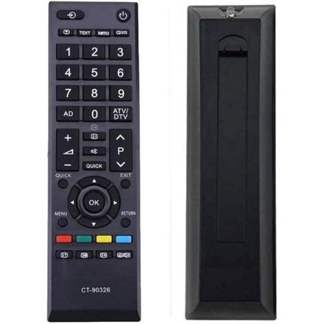 QORVA-Remplace la télécommande Toshiba CT-90326. Compatible avec les télécommandes universelles Toshiba CT-90326 pour téléviseurs Toshiba. (1/5)