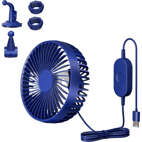 Ventilateur USB Pour Voiture Ventilation réglable silencieuse (1/5)