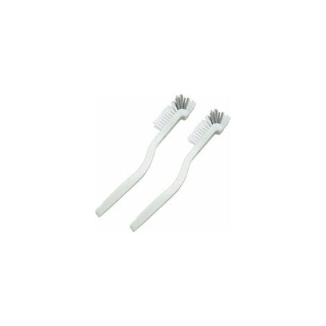 2er-Pack Mehrzweck-Flaschenreinigungsbürsten, Flaschenbürste, Kaffeetassenbürste, langer, gebogener Flaschenbürstengriff (1/5)
