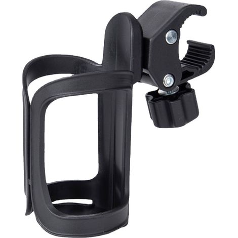 Porte-gobelet universel pour poussettes/vélos, noir, réglable – (1/5)