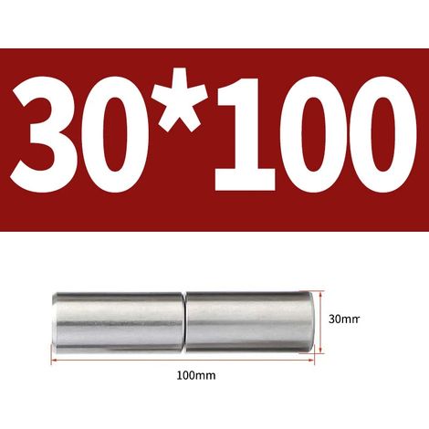 Charnière de porte ronde à souder en acier inoxydable 304 A2 (30 x 100 mm - 1 jeu) pour porte de placard industrielle, robuste et durable. (1/5)
