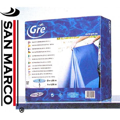 Blaues Liner für oval schwimmbad 730x375x132 cm.