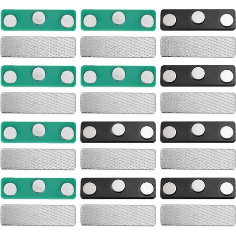 Lot de 12 aimants magnétiques pour rideaux occultants, avec clips adhésifs (1/5)