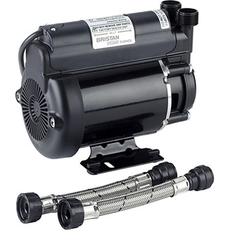 Bristan Stuart Turner Black 2.0 Bar Single Impeller Shower Pump - ST-PUMP20SG