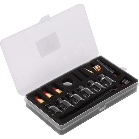 Kit accessoires torche TIG verre buse pince tungstène consommables WP9/WP20, pièces de rechange soudage, embout céramique, électrode, jeu complet. (1/5)