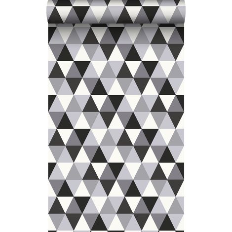 papier peint triangles noir et blanc - Origin Wallcoverings (1/5)